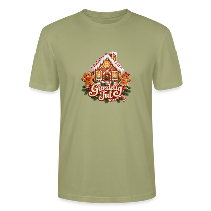 CityShirts - T-shirt - Glædelig Jul – peberkagehygge - CS067 - grågrøn