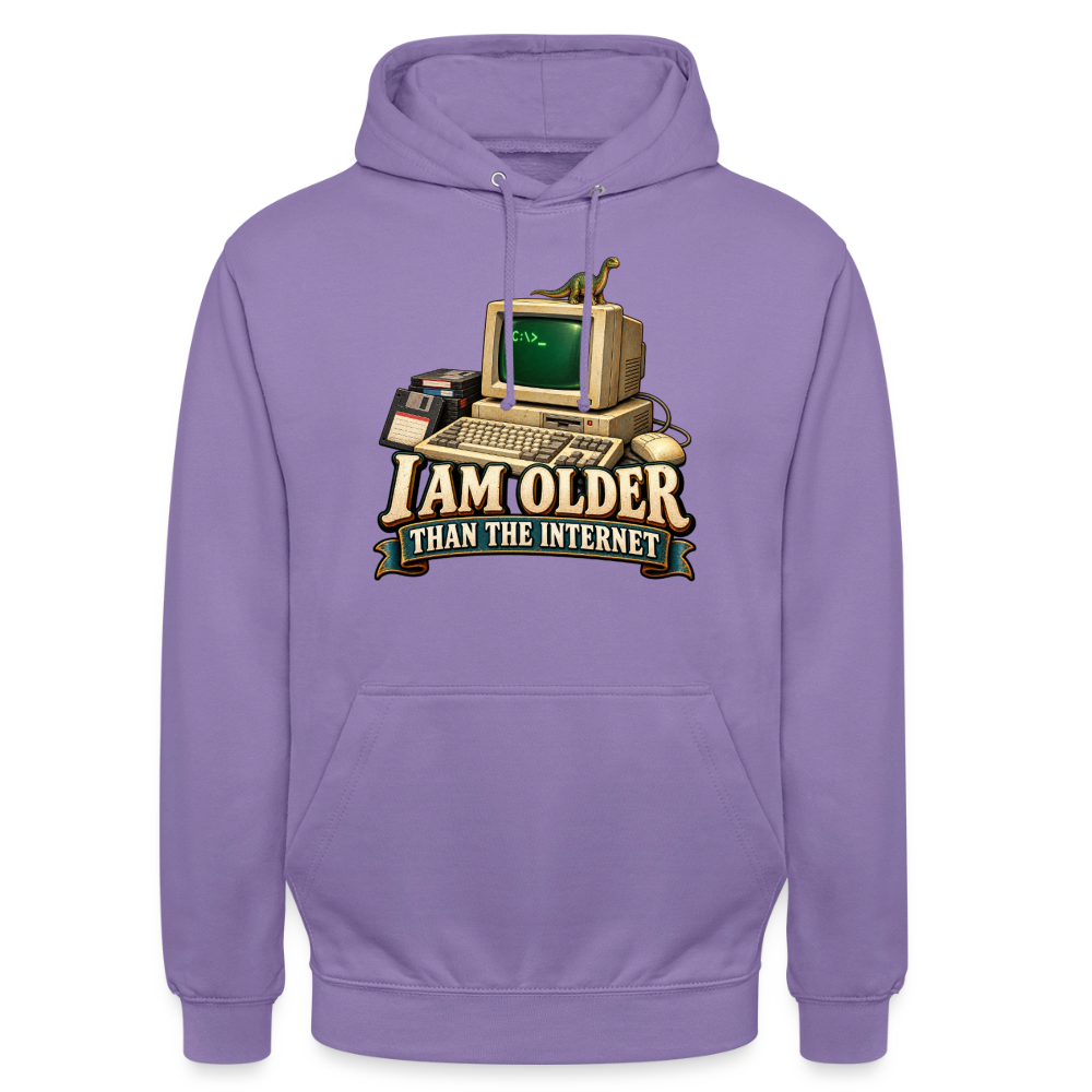 CityShirts - Hoodie - I am older than the internet - CS022 - lavendel