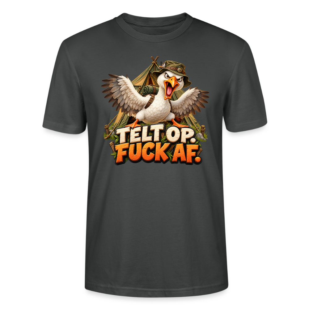 CityShirts - T-shirt - Telt op. Fuck af. - CS037 - charcoal