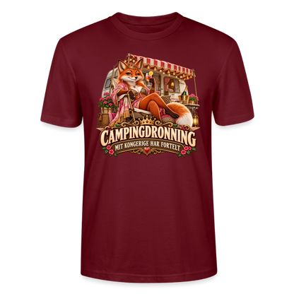 CityShirts - T-shirt - Campingdronning – Mit kongerige har fortelt - CS042 - burgunder-rød