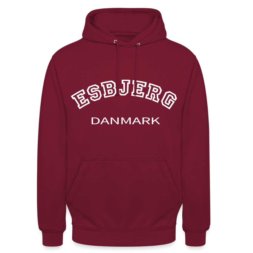 CityShirt - Hoodie - Esbjerg - bordeaux