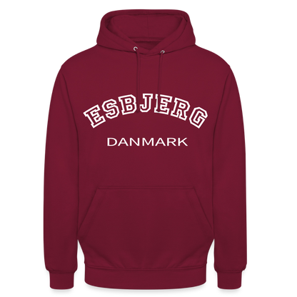 CityShirt - Hoodie - Esbjerg - bordeaux