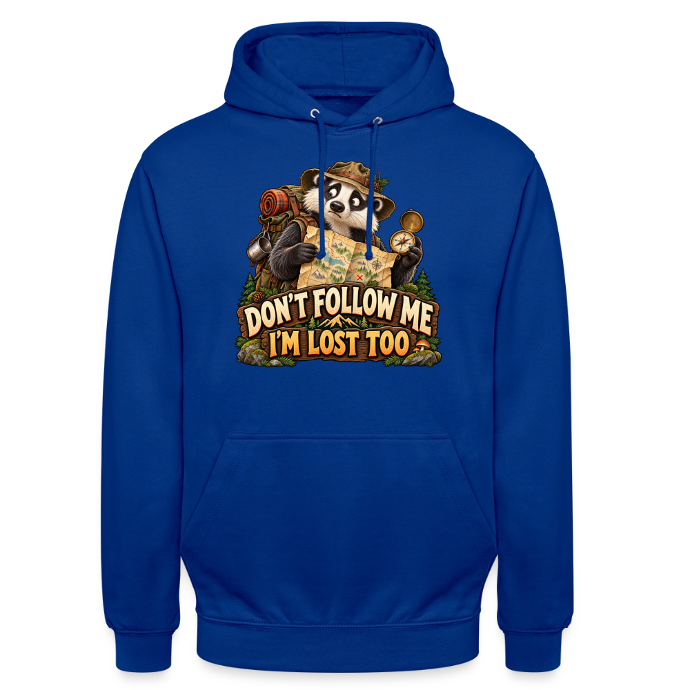 CityShirts - Hoodie - Don’t follow me – I’m lost too - CS019 - kongeblå