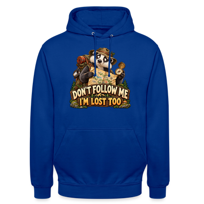 CityShirts - Hoodie - Don’t follow me – I’m lost too - CS019 - kongeblå