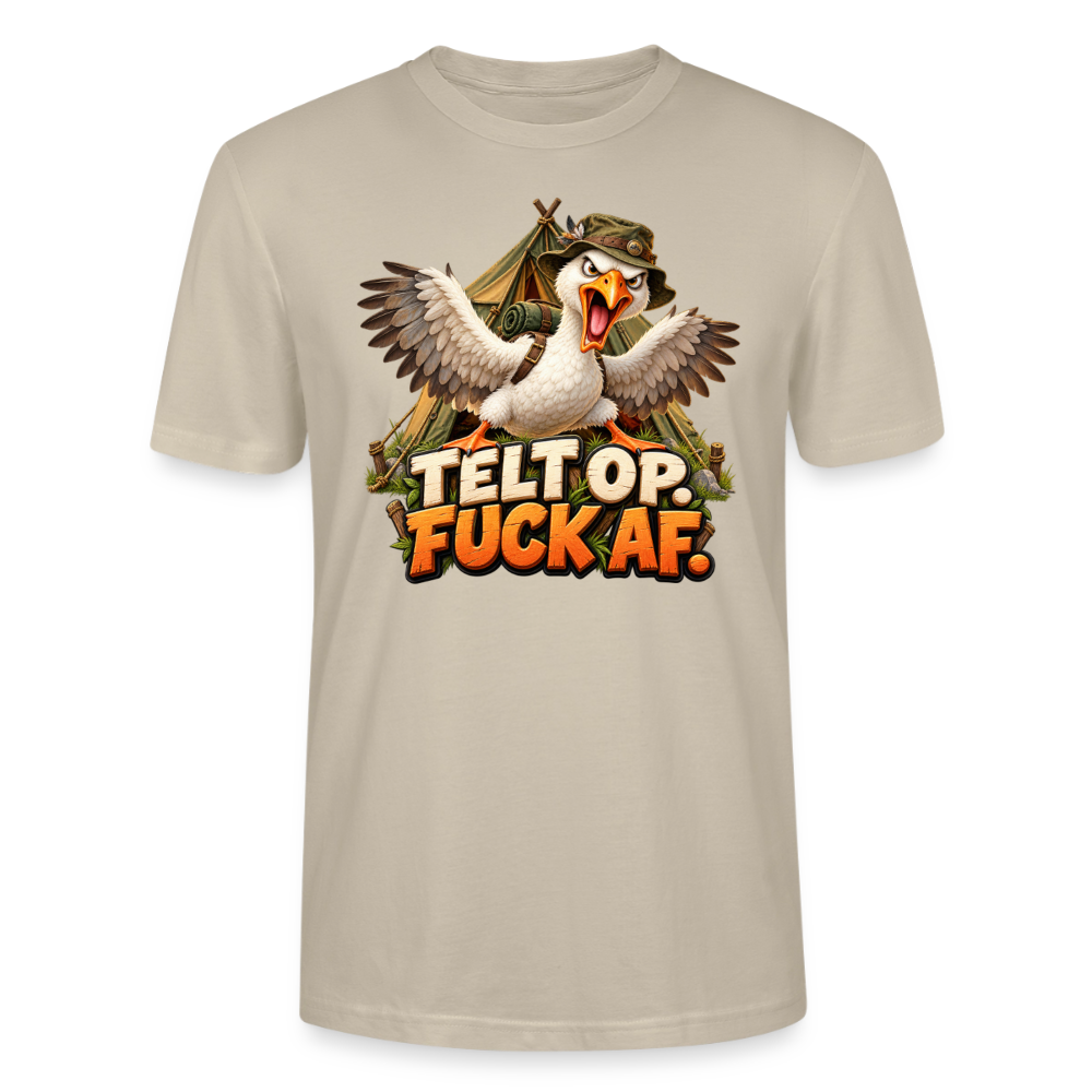 CityShirts - T-shirt - Telt op. Fuck af. - CS037 - beige