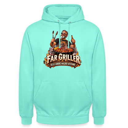 CityShirts - Hoodie - Far griller – Alle andre holder afstand - CS055 - mint