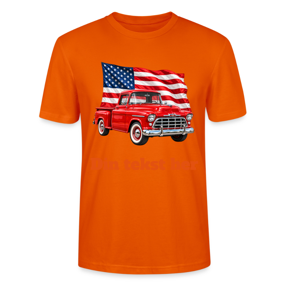 CityShirts - T-shirt - US Car - mørk orange