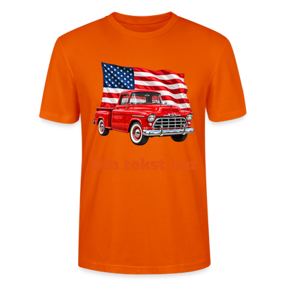 CityShirts - T-shirt - US Car - mørk orange