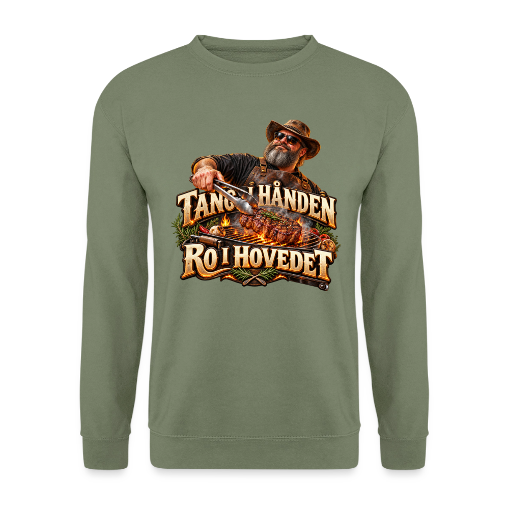 CityShirts - Sweatshirt - Tang i hånden – Ro i hovedet - CS050 - militærgrøn
