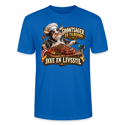 CityShirts - T-shirt - Grøntsager er tilbehør – Ikke en livsstil - CS053 - påfugleblå