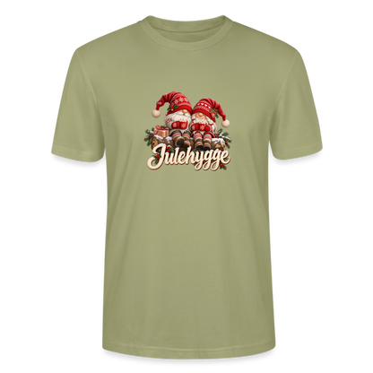 CityShirts - T-shirt - Julehygge – nisser og varm kakao - CS062 - grågrøn