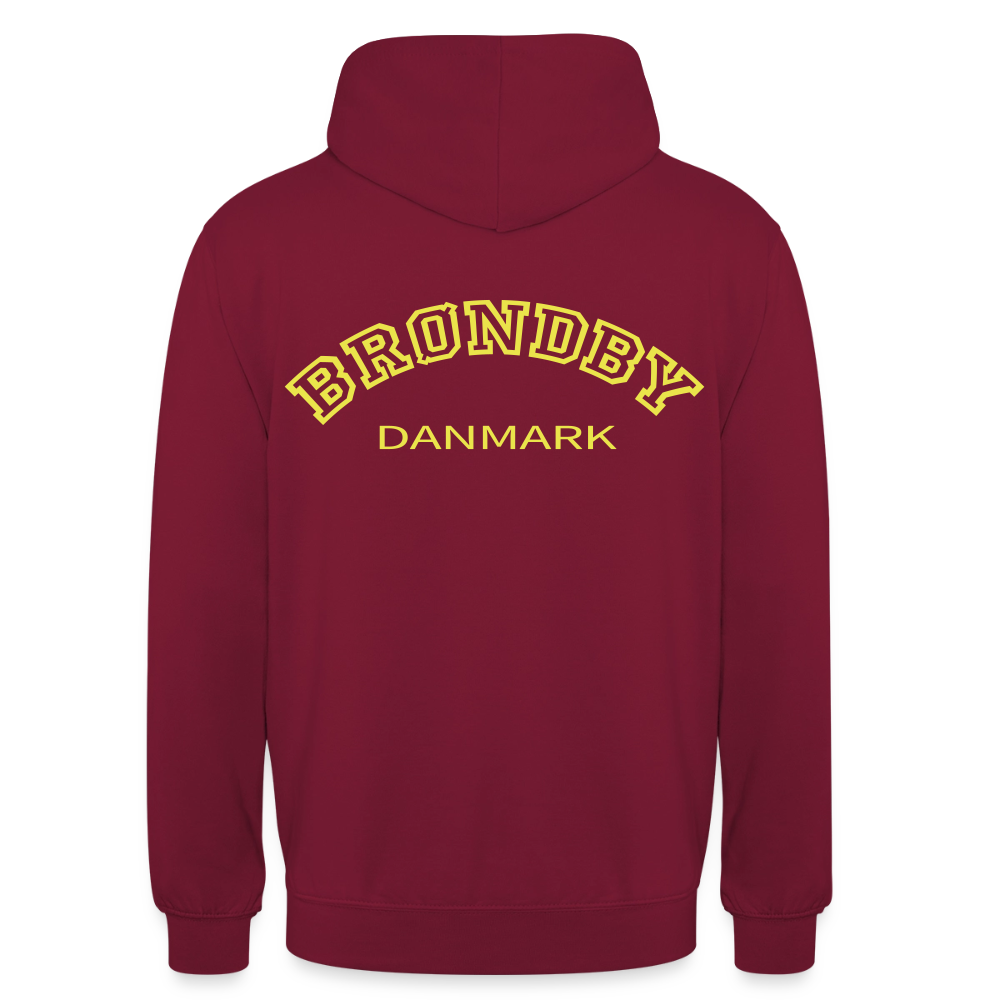 Hættetrøje unisex - Brøndby - bordeaux