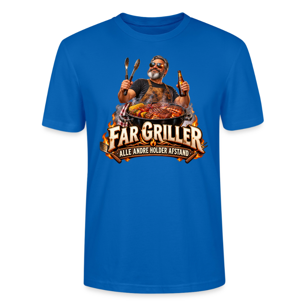 CityShirts - T-shirt - Far griller – Alle andre holder afstand - CS055 - påfugleblå