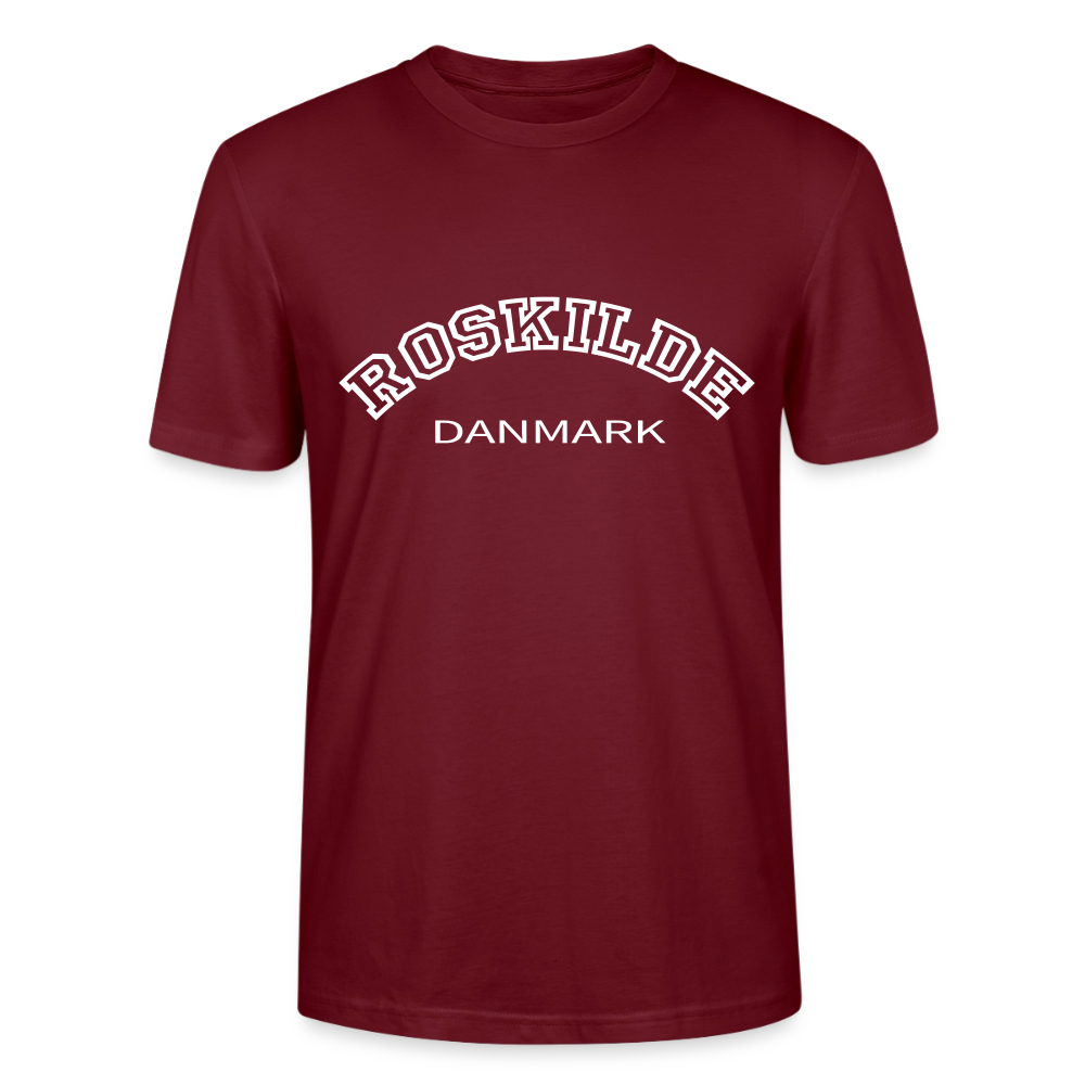 T-shirt unisex - Roskilde - burgunder-rød