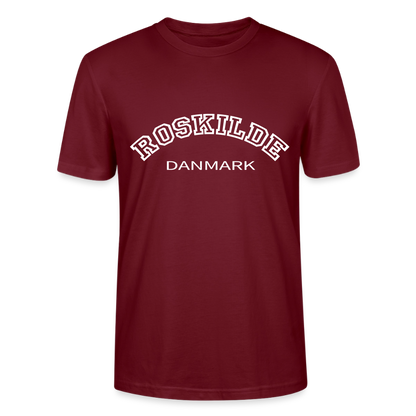 T-shirt unisex - Roskilde - burgunder-rød