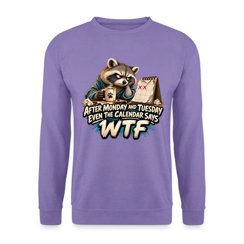 CityShirts - Sweatshirt - Even the calendar says WTF - CS014 - lavendel