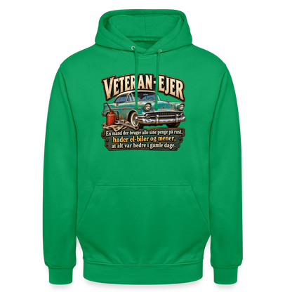 CityShirts - Hoodie - Veteran-ejer - CS017 - kelly grøn