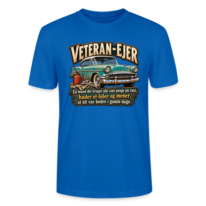 CityShirts - T-shirt - Veteran-ejer - CS017 - påfugleblå