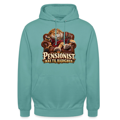 CityShirts - Hoodie - Pensionist. Ikke til rådighed. - CS030 - pastelturkis