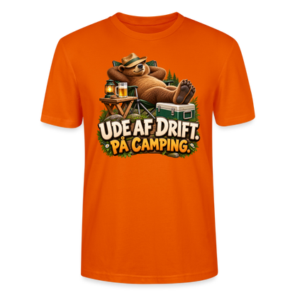 CityShirts - T-shirt - Ude af drift. På camping. - CS035 - mørk orange