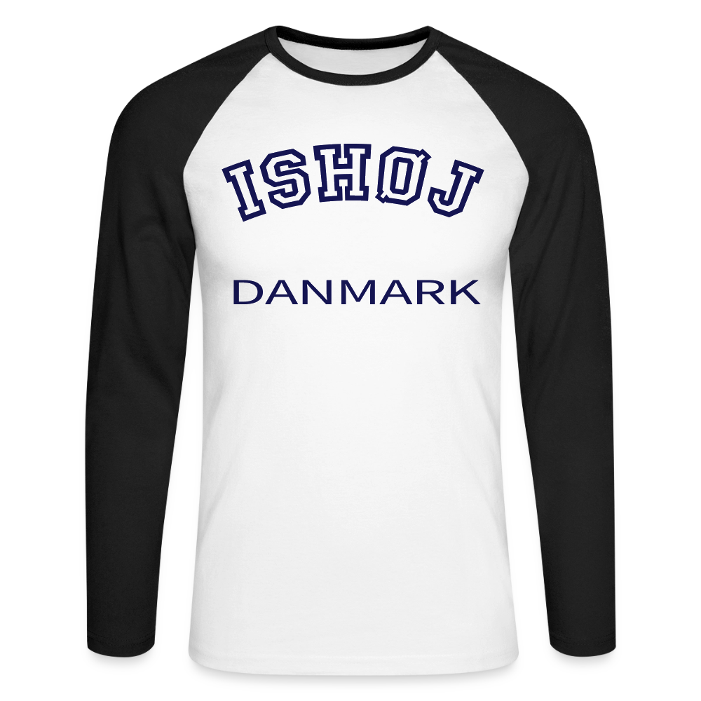 CityShirt - Baseball T-Shirt - Ishøj - hvid/sort