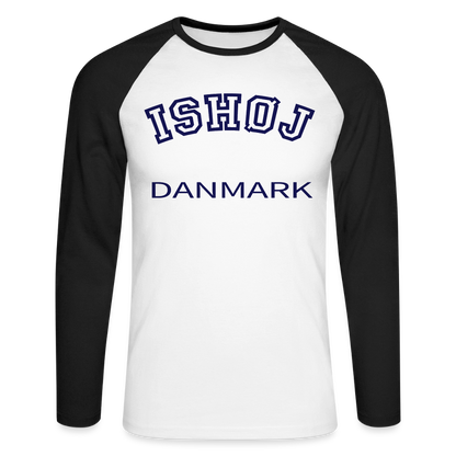 CityShirt - Baseball T-Shirt - Ishøj - hvid/sort