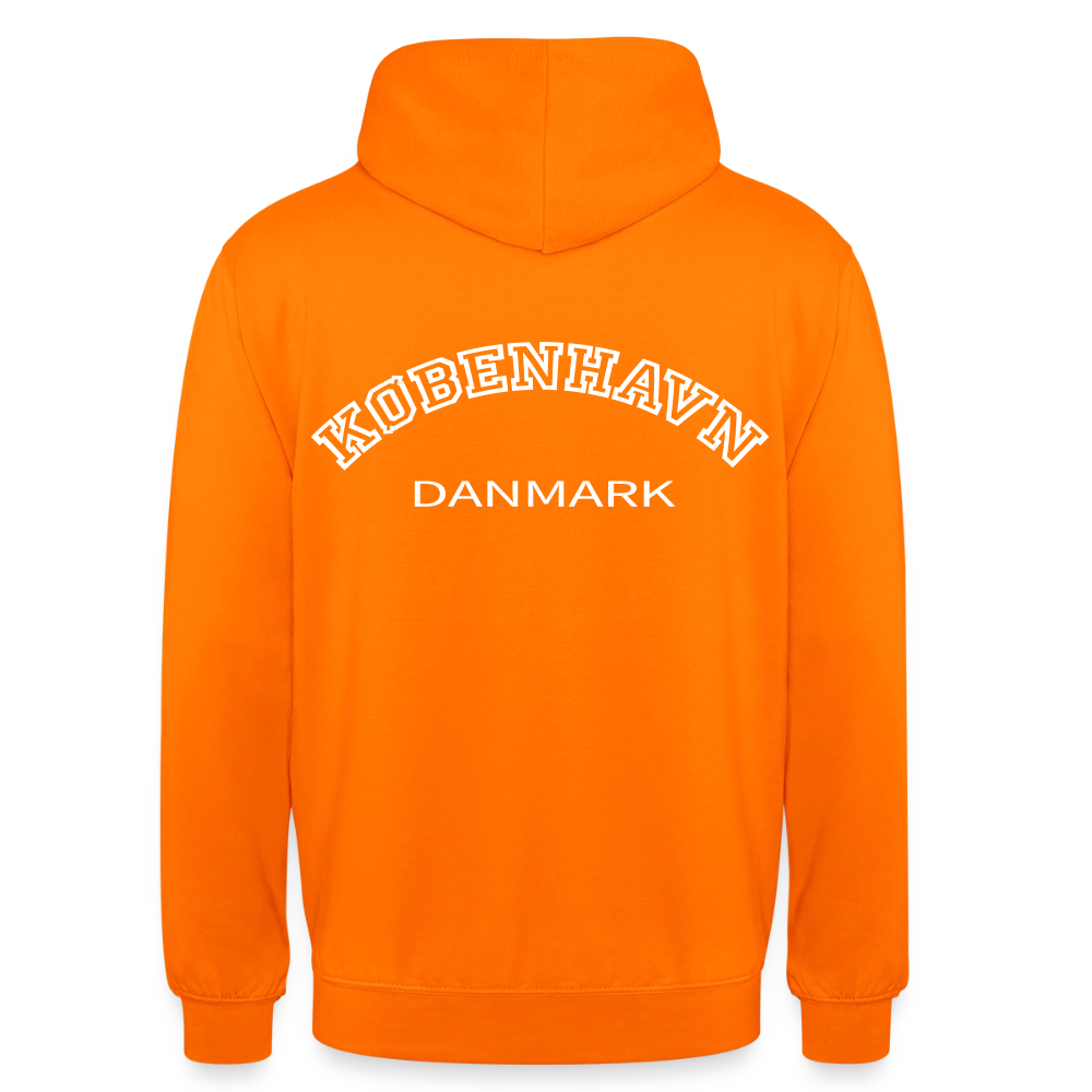 Hættetrøje unisex - København - orange
