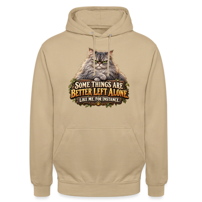 CityShirts - Hoodie - Better left alone – Like me, for instance - CS015 - beige
