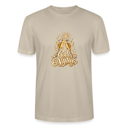 CityShirts - T-shirt - Godt Nytår – champagne og fyrværkeri - CS066 - beige