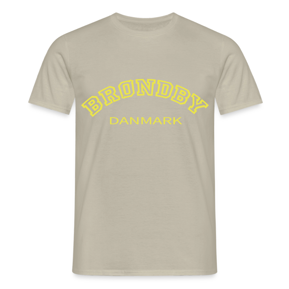 Herre-T-shirt - Brøndby - sandbeige