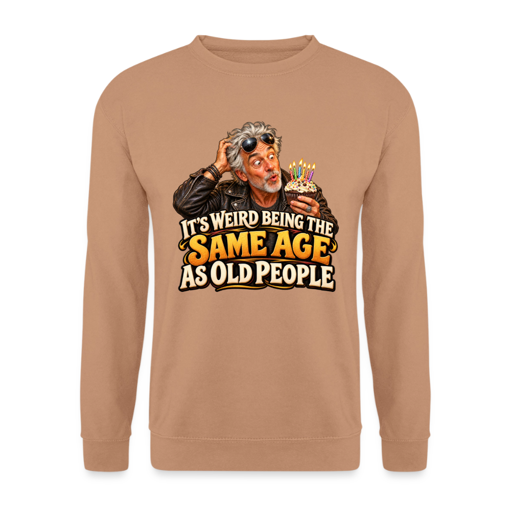 CityShirts - Sweatshirt - Same age as old people - CS018 - mokka