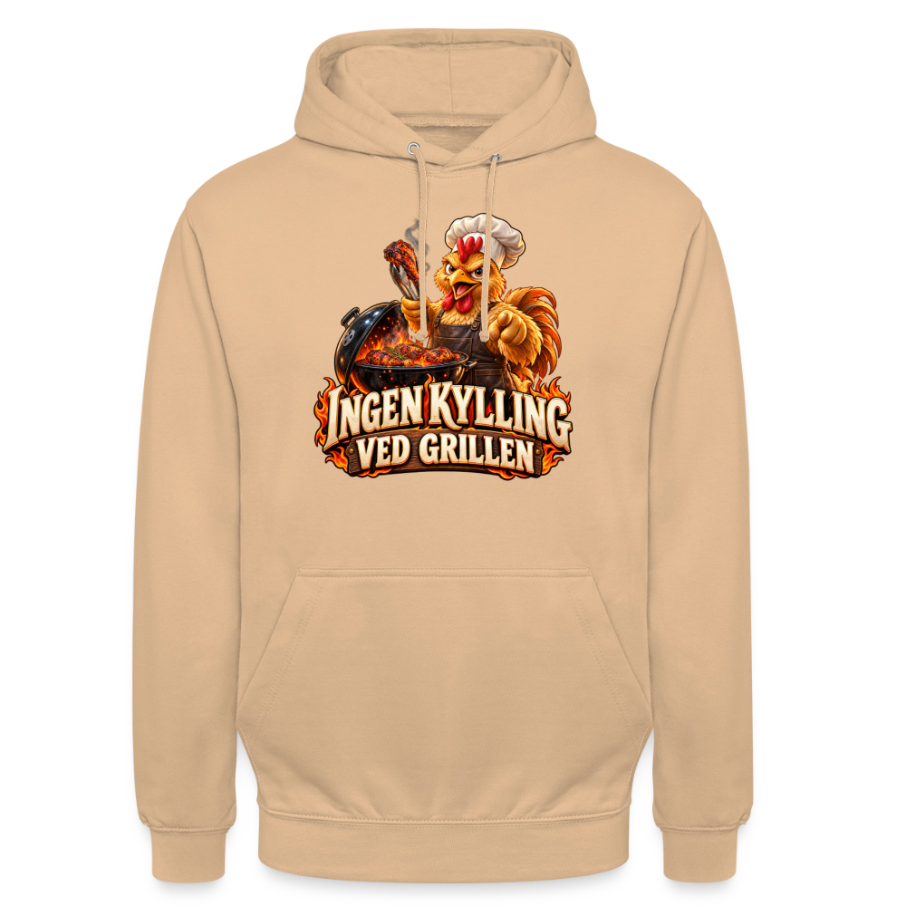 CityShirts - Hoodie - Ingen kylling ved grillen - CS054 - fersken