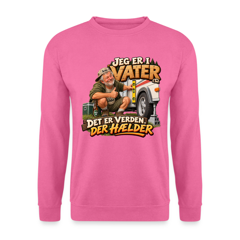 CityShirts - Sweatshirt - Jeg er i vater – Det er verden, der hælder - CS033 - pink