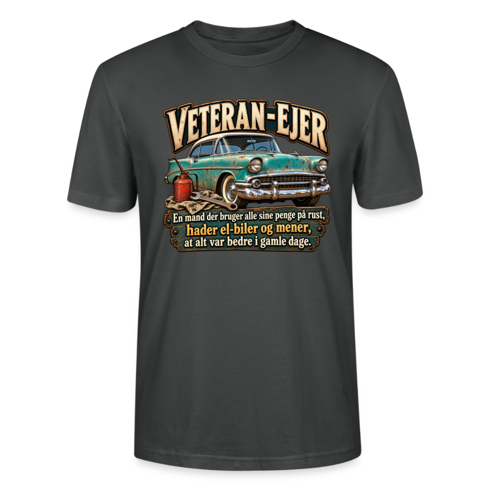 CityShirts - T-shirt - Veteran-ejer - CS017 - charcoal