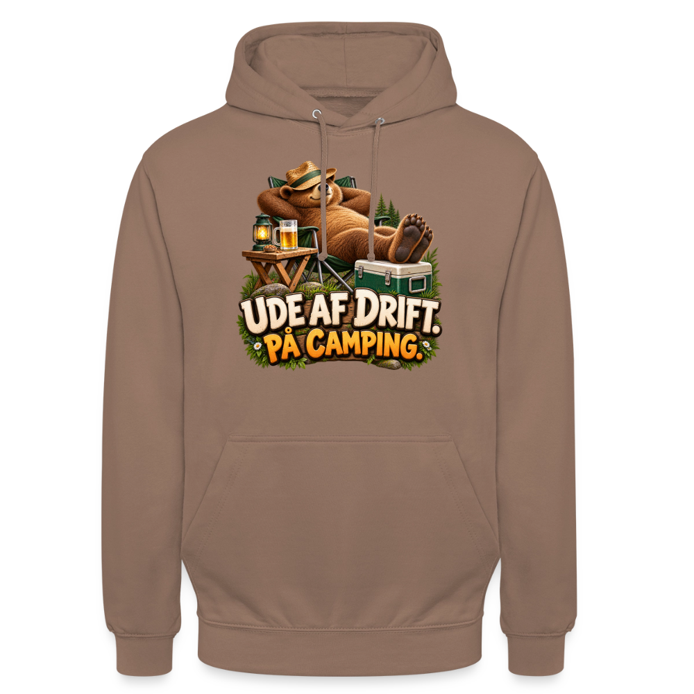 CityShirts - Hoodie - Ude af drift. På camping. - CS035 - mokka