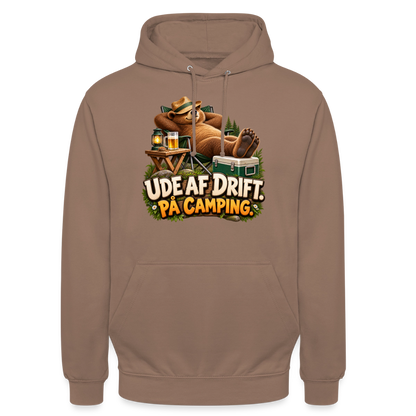 CityShirts - Hoodie - Ude af drift. På camping. - CS035 - mokka