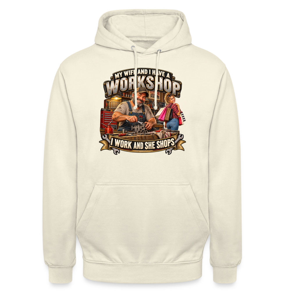 CityShirts - Hoodie - Workshop – I work and she shops - CS021 - vaniljemilkshake
