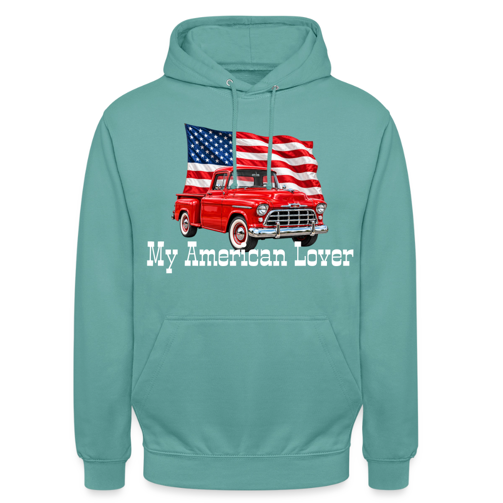 CityShirts - Hoodie - US Car - pastelturkis