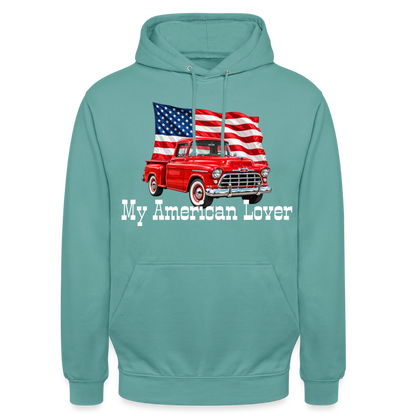 CityShirts - Hoodie - US Car - pastelturkis