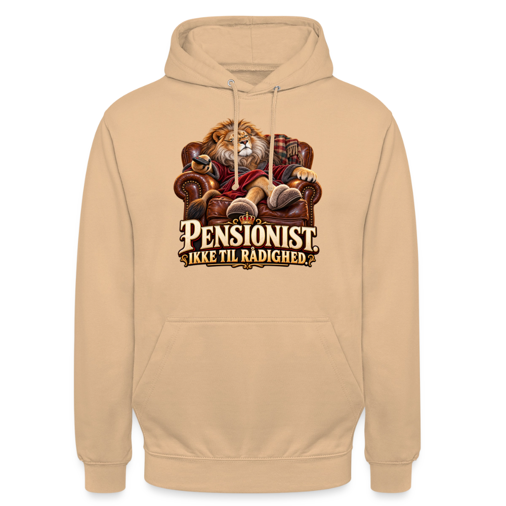 CityShirts - Hoodie - Pensionist. Ikke til rådighed. - CS030 - fersken