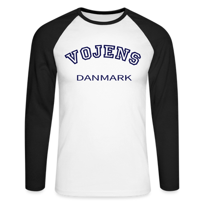 CityShirt - Baseball T-Shirt - Vojens - hvid/sort