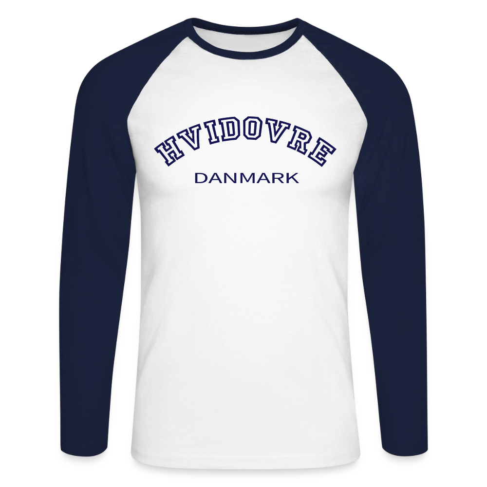 CityShirt - Baseball T-Shirt - Hvidovre - hvid/marineblå