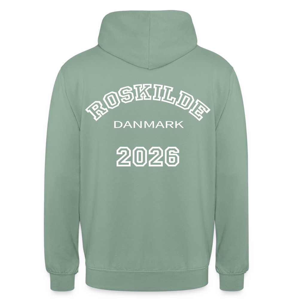 Hættetrøje unisex - Roskilde 2026 - grågrøn