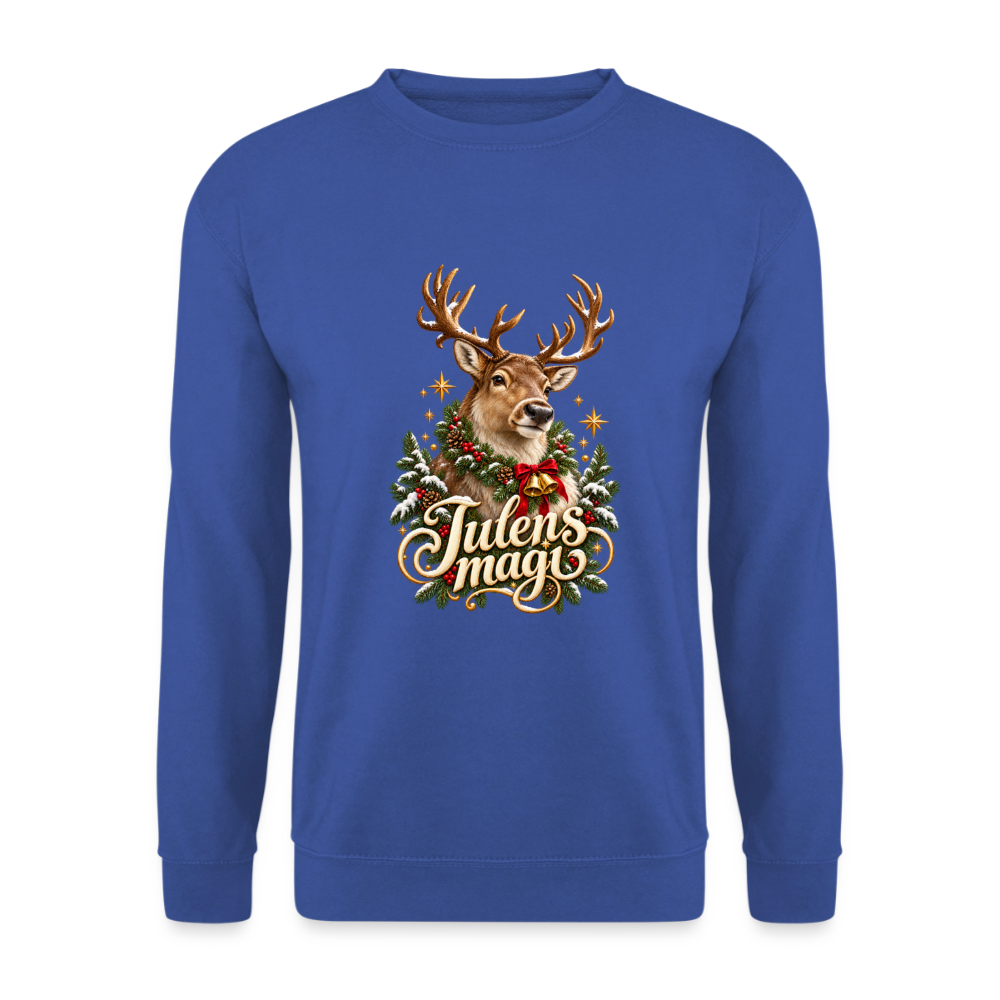 CityShirts - Sweatshirt - Julens magi – rensdyr - CS065 - kongeblå
