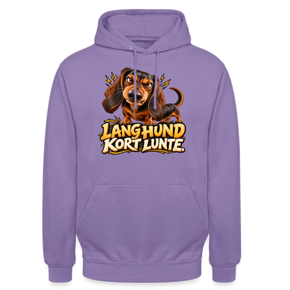 CityShirts - Hoodie - Lang Hund – Kort Lunte - CS026 - lavendel