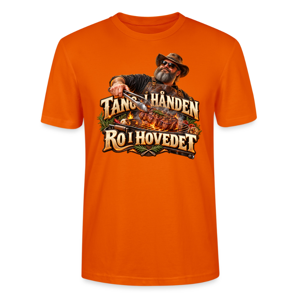 CityShirts - T-shirt - Tang i hånden – Ro i hovedet - CS050 - mørk orange