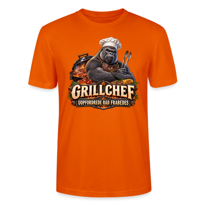 CityShirts - T-shirt - Grillchef – Uopfordrede råd frabedes - CS047 - mørk orange