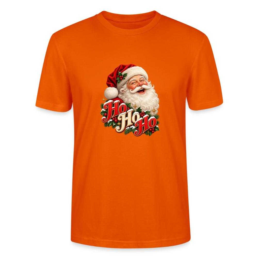 CityShirts - T-shirt - Ho Ho Ho – julemandens grin - CS063 - mørk orange