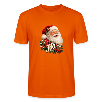 CityShirts - T-shirt - Ho Ho Ho – julemandens grin - CS063 - mørk orange
