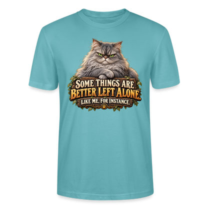 CityShirts - T-shirt - Better left alone – Like me, for instance - CS015 - pastelturkis